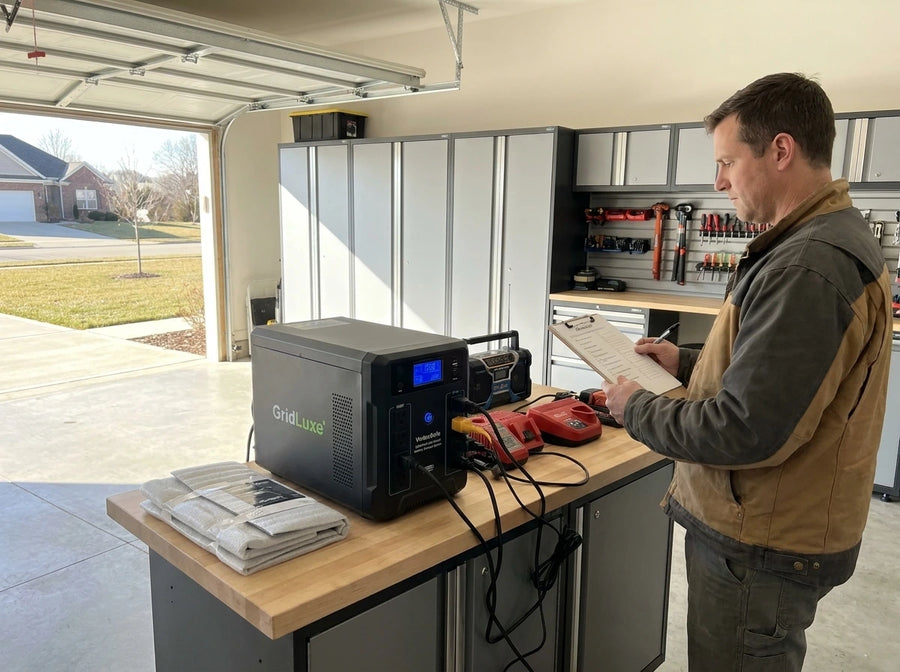 Garage equipment in a working lifestyle setting
